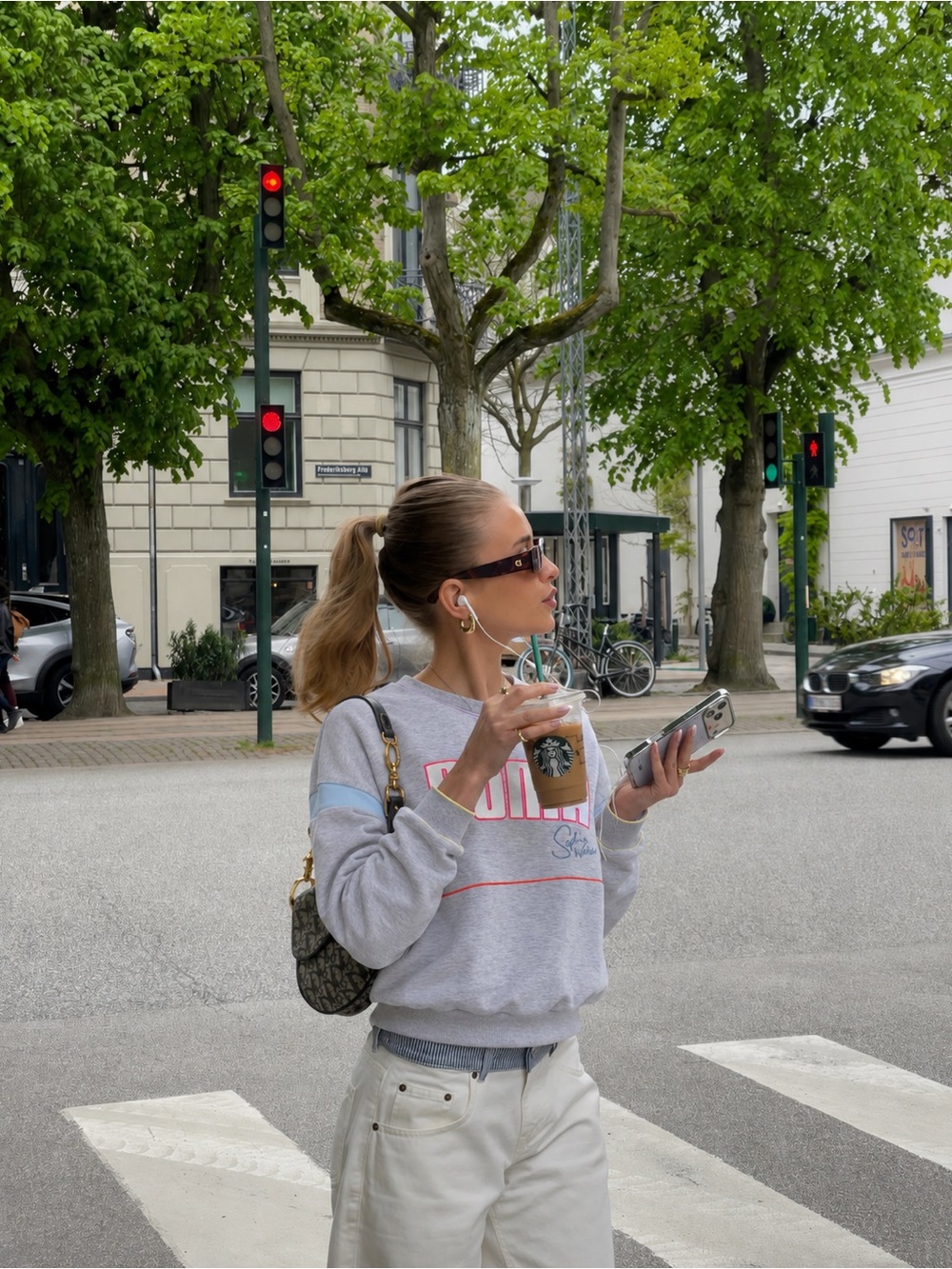 Puma x Sophia Webster Gray Unicorn Graphic Crewneck Sweatshirt S - Picture 4 of 10